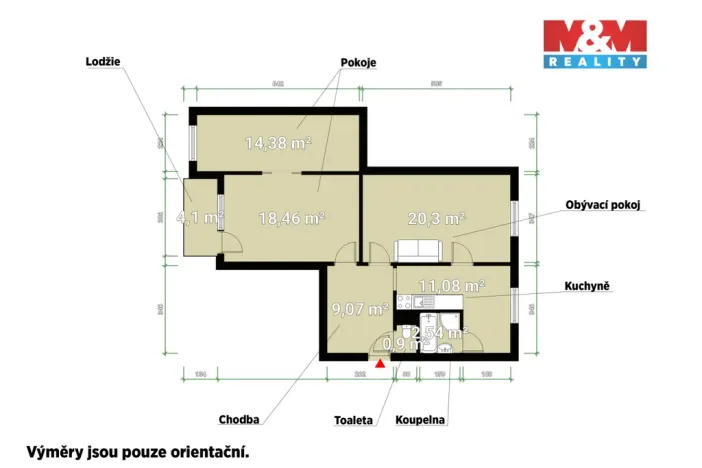 Prodej bytu 3+1, Plzeň, Sokolovská, 76 m2
