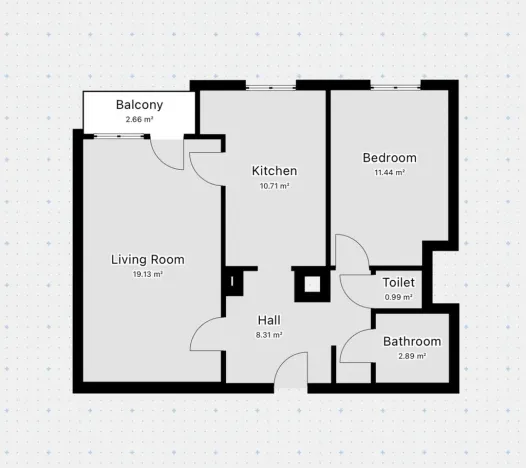 Pronájem bytu 2+1, Praha - Žižkov, Jilmová, 54 m2