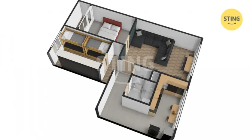 Prodej bytu 3+1, Ostrava, Markova, 70 m2