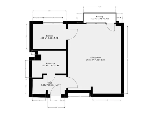 Pronájem bytu 1+1, Praha - Nusle, Boleslavova, 34 m2