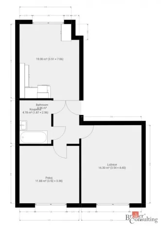 Prodej bytu 2+1, Přeštice, Červenkova, 52 m2
