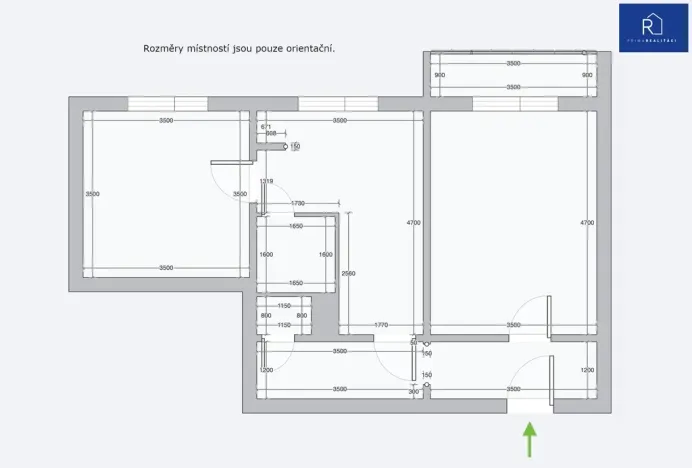 Prodej bytu 2+1, Uničov, Hrdinů, 52 m2