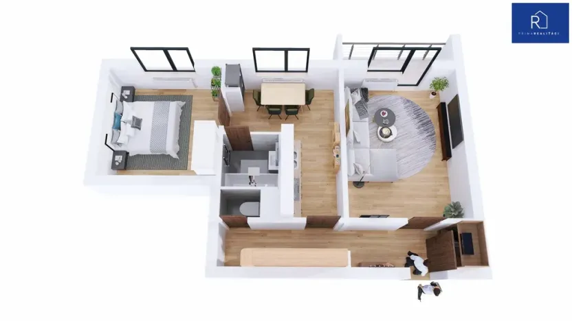 Prodej bytu 2+1, Uničov, Hrdinů, 52 m2