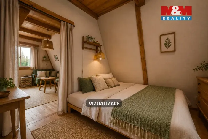 Prodej chaty, Hradištko - Pikovice, Na Mezi, 28 m2