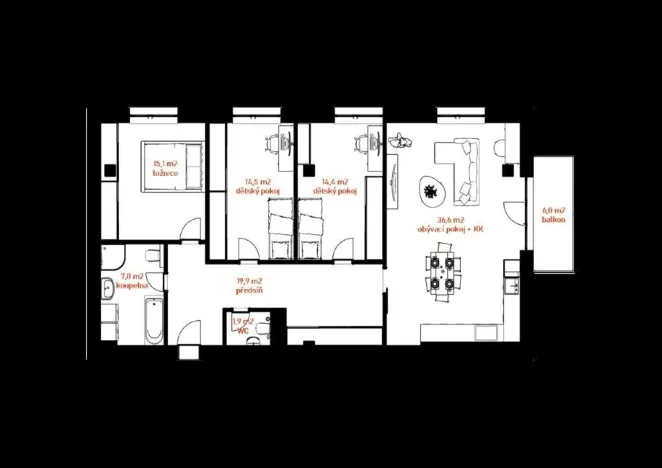 Prodej bytu 4+kk, Holešov, U Letiště, 109 m2