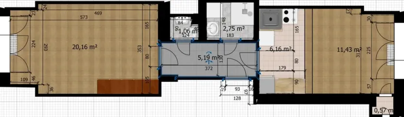 Prodej bytu 1+1, Praha - Karlín, Křižíkova, 46 m2