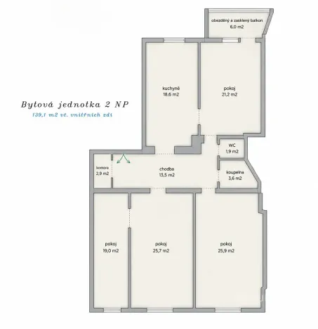 Prodej bytu 4+1, Dvůr Králové nad Labem, Čechova, 139 m2