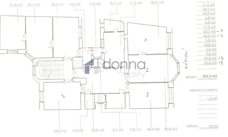 Pronájem kanceláře, Praha - Staré Město, Národní, 24 m2