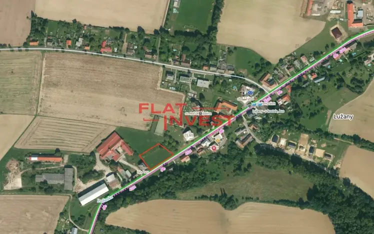 Prodej pozemku pro bydlení, Lužany, 1150 m2