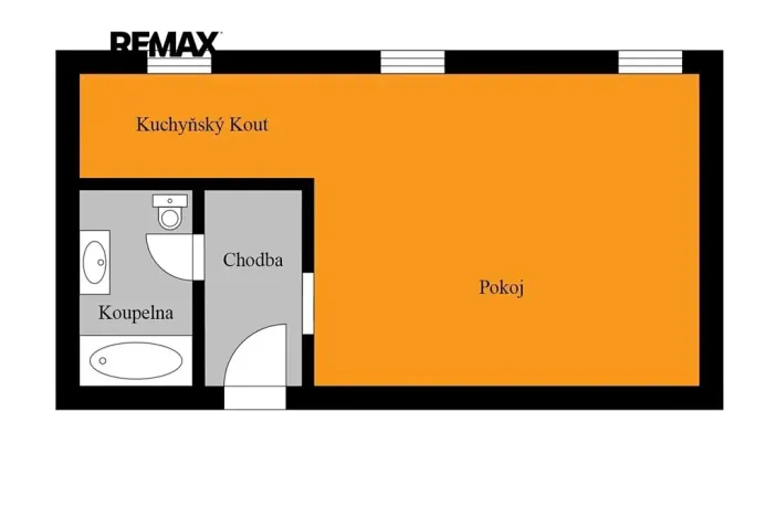 Pronájem bytu 1+kk, Kolín, Václavská, 31 m2