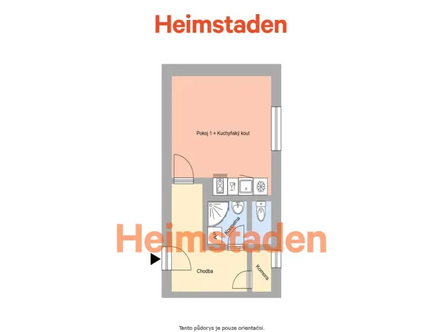 Pronájem bytu 1+kk, Havířov - Město, Dvořákova, 25 m2