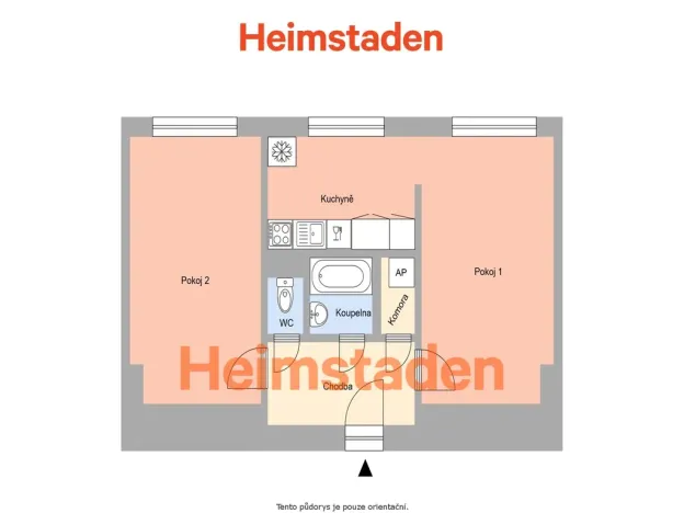 Pronájem bytu 2+kk, Havířov - Město, Národní třída, 49 m2