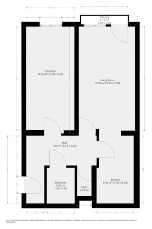 Pronájem bytu 2+kk, Praha - Kyje, Lásenická, 51 m2