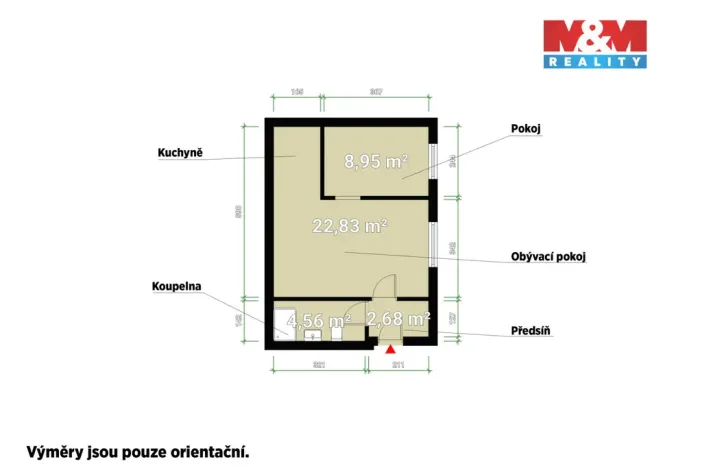 Prodej bytu 2+kk, Tlučná, Tlučenská kolonie, 41 m2