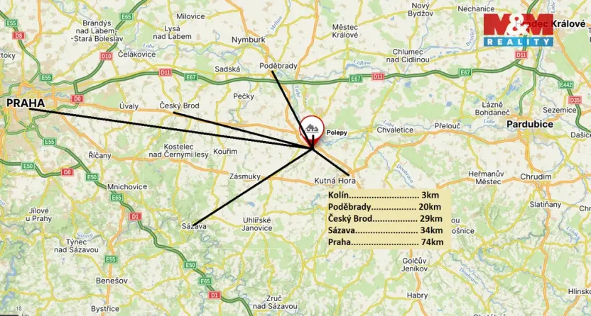 Prodej pozemku pro bydlení, Polepy, 9044 m2