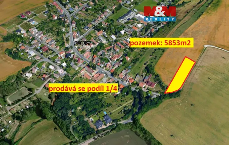 Prodej pozemku pro bydlení, Polepy, 5853 m2