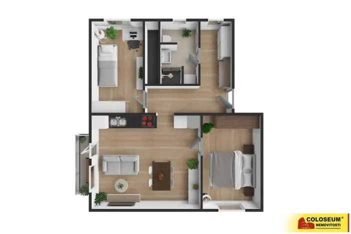 Prodej bytu 3+kk, Dubňany, 55 m2