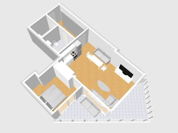 Pronájem bytu 2+kk, Praha - Žižkov, Pitterova, 61 m2