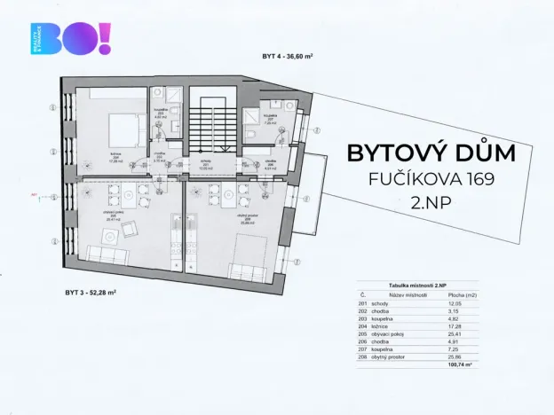 Prodej činžovního domu, Fulnek, Fučíkova, 255 m2