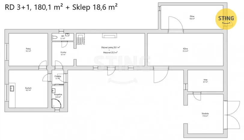 Prodej chalupy, Kudlovice, 90 m2