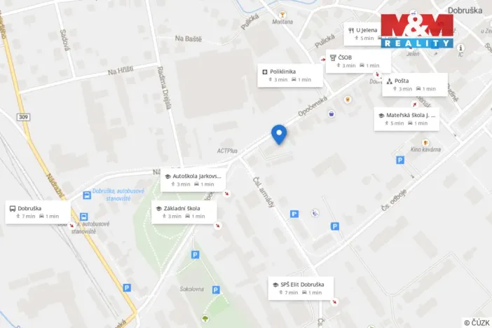 Pronájem bytu 3+1, Dobruška, Opočenská, 68 m2