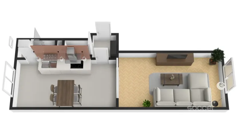 Pronájem bytu 2+kk, Praha - Žižkov, Jeronýmova, 36 m2