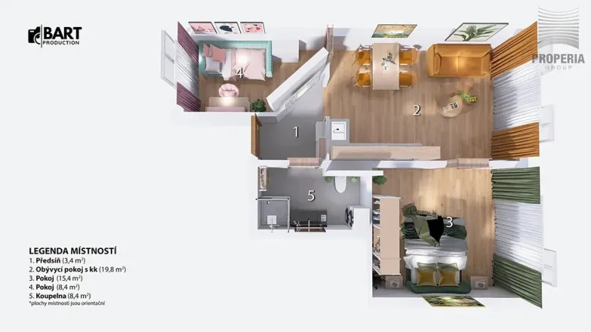 Prodej bytu 2+kk, Brno, Elgartova, 63 m2