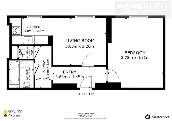 Pronájem bytu 2+kk, Příbram, Bratří Čapků, 48 m2