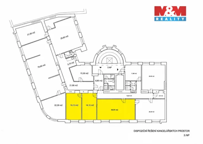 Pronájem kanceláře, Ostrava - Moravská Ostrava, Puchmajerova, 73 m2