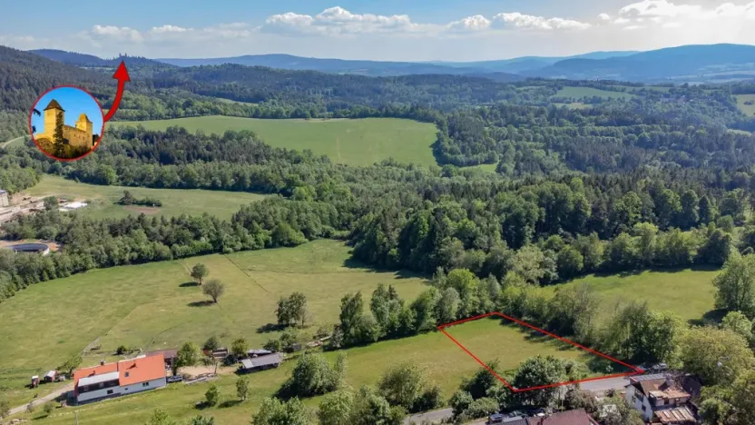 Prodej pozemku pro bydlení, Sušice - Záluží, 3500 m2