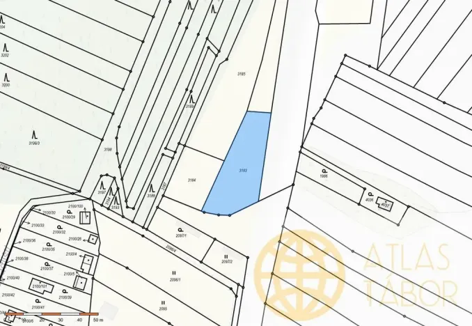 Prodej pozemku pro bydlení, Soběslav - Soběslav III, Wilsonova, 1132 m2