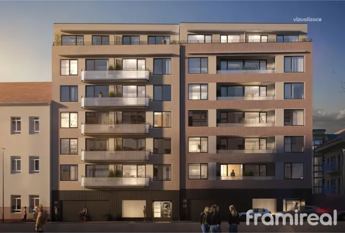 Pronájem bytu 2+kk, Brno - Zábrdovice, Příční, 44 m2