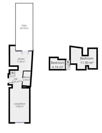 Pronájem bytu 2+kk, Praha - Nové Město, Krakovská, 39 m2