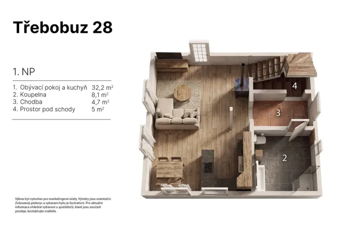 Prodej chaty, Líšťany - Třebobuz, 92 m2