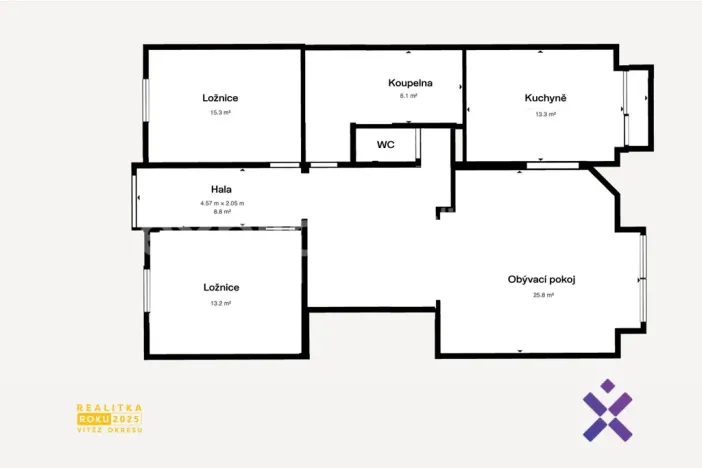 Pronájem bytu 3+kk, Zlín, Nad Vývozem, 105 m2