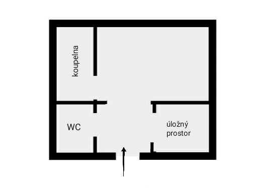 Pronájem bytu 1+kk, Plzeň - Východní Předměstí, Slovanská, 27 m2
