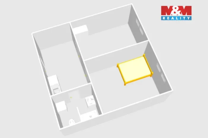 Prodej bytu 2+1, Praha - Kyje, Manželů Dostálových, 44 m2