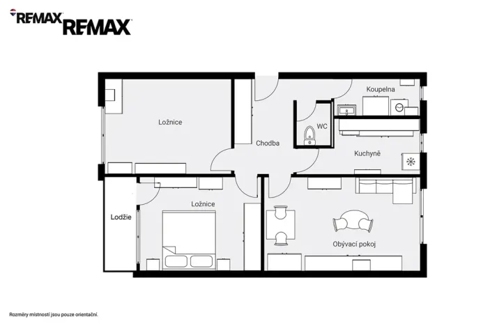 Prodej bytu 3+1, Velvary, Malovarská, 70 m2