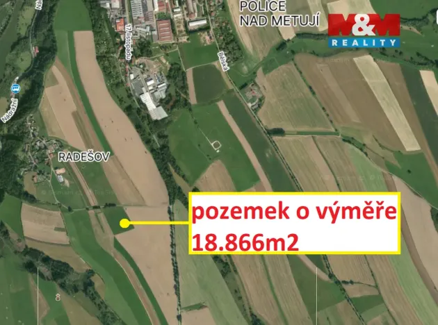 Prodej louky, Police nad Metují - Radešov, 18866 m2