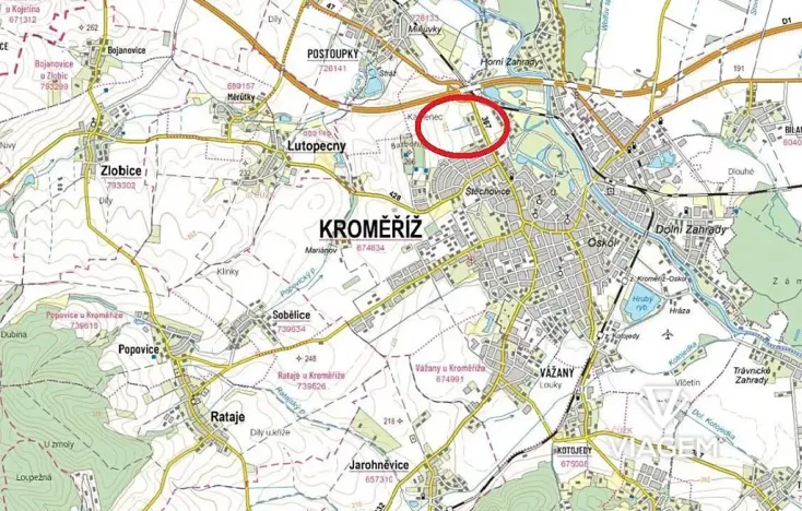 Prodej pole, Kroměříž, 6557 m2
