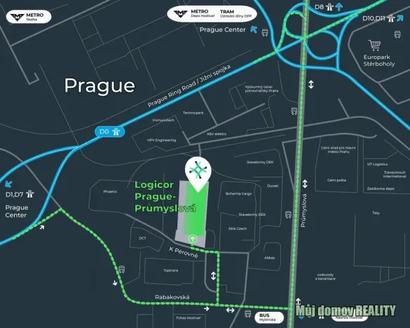 Pronájem výrobních prostor, Praha - Hostivař, K pérovně, 10200 m2