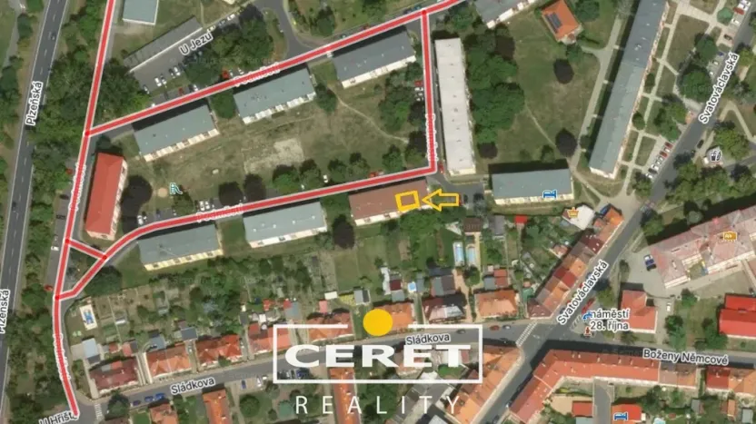 Prodej bytu 2+1, Žatec, Podměstí, 55 m2