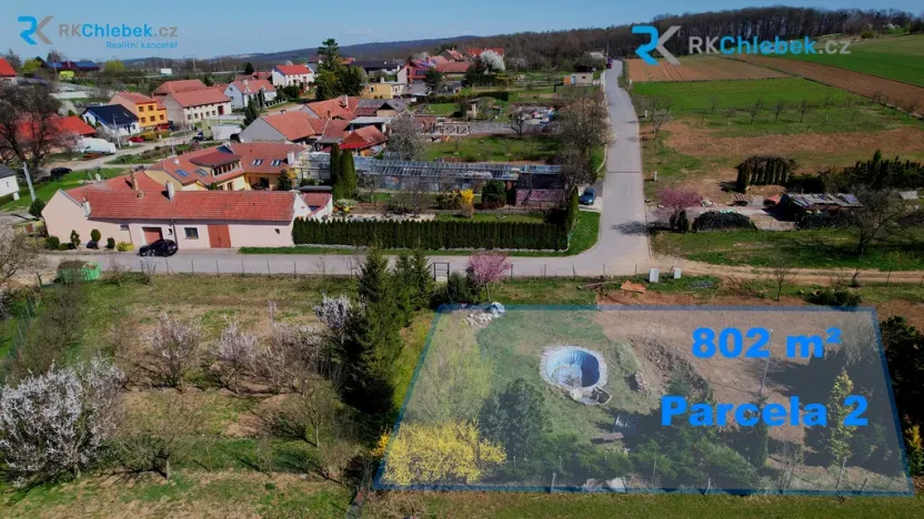 Prodej pozemku pro bydlení, Bohdalice-Pavlovice - Bohdalice, 802 m2