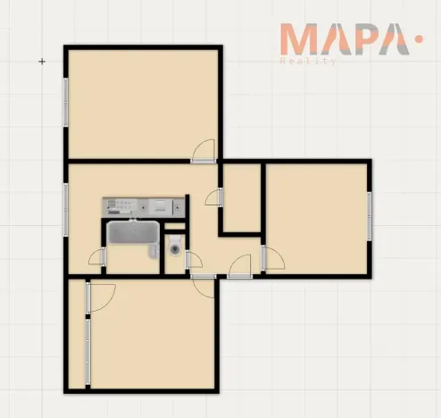 Prodej bytu 3+1, Klášterec nad Ohří, Školní, 67 m2