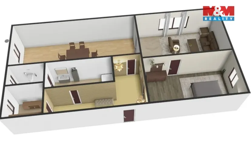 Prodej bytu 2+1, Jihlava, Fritzova, 54 m2