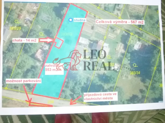Prodej zahrady, Děčín - Děčín VII-Chrochvice, Mendelova, 560 m2