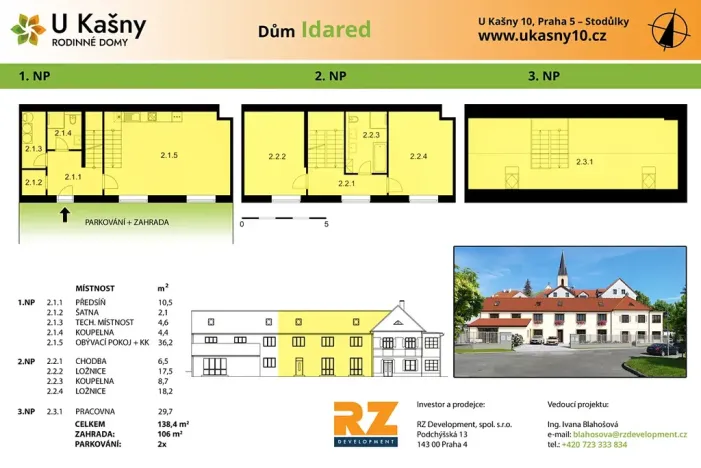 Prodej rodinného domu, Praha - Stodůlky, U kašny, 138 m2