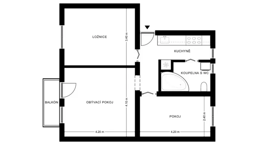 Pronájem bytu 3+kk, Dubňany, Havlíčkova, 63 m2