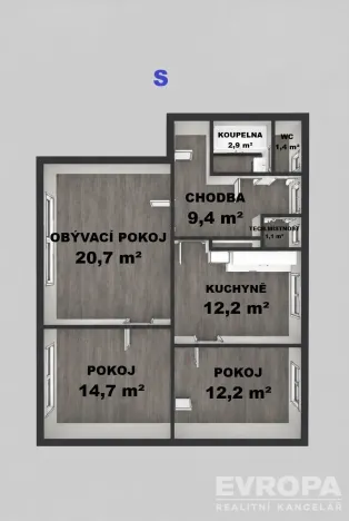 Prodej bytu 3+1, Opava - Předměstí, Tomáškova, 81 m2