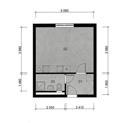 Pronájem bytu 1+kk, Praha - Uhříněves, Karla Zicha, 30 m2